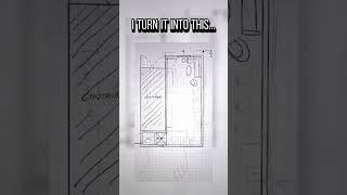 Transforming Floor Plans by Hand: Watch the Magic Happen! #shorts