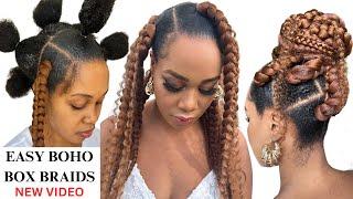 CAN’T GRIP BOX BRAIDS/ Try this  Step By Step /101 /Protective Style Tupo1