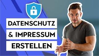 Datenschutzerklärung und Impressum für deine Website oder deinen Shop erstellen