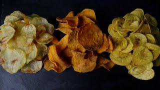 Chips in air fryer | 3 healthy chips.