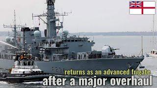 For the first time after 5 years of major overhaul, HMS Iron Duke returns as the advanced frigate