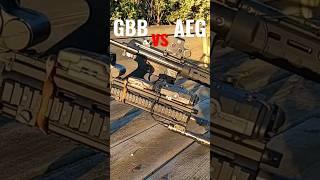 AIRSOFT HK416A5 GBB VS MP5A5 AEG