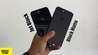 iPhone 7 Plus - Black Matte VS Jet Black