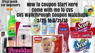 New to Coupons. Come with met to CVS. CVS Walkthrough coupon matchups 3/25 to 3/31