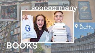 our BIGGEST book haul *ever*!!! Exploring bookshops in Bath, UK // Across the Pond ep. 3