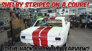 Vintage Meets Velocity: Shelby-Inspired Stripes on the 1965 Ford Mustang Coupe #ford