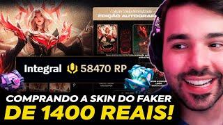 A SKIN MAIS CARA do LOL! MINERVA COMPROU a SKIN do FAKER EDIÇÃO AUTOGRAFADA