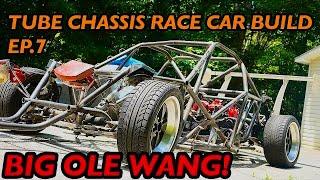 Tube Chassis Race Car Build Pt.7 Big Wing Install!