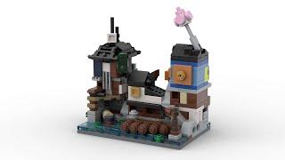 Lego 40704 Micro NINJAGO Docks Speed Build Studio Bricklink LDD by PLegoBB