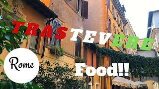 Trastevere.  Best restaurants.   8 recommendations!