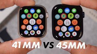 Apple Watch Series 9 Größenvergleich 45mm vs 41mm!