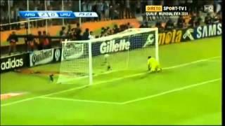 Messi Free Kick Goal - Argentina Vs Uruguay
