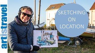 Pro tips for URBAN SKETCHERS from Ian Fennelly | Deutsche Untertitel