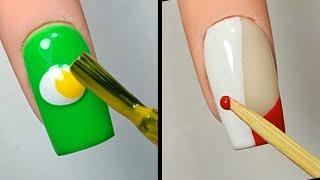 #58 Nail Art Design Using Household Items | Special Nail Art Tutorial At Home  #nailarttutorial