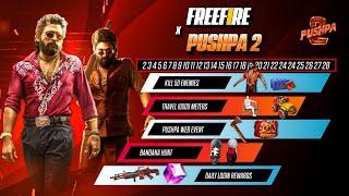 Free Fire x Pushpa 2 Event  | free fire new event | Ff New Event |Upcoming events in free fire