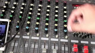 PMX 802u Universal 8 Channel Powered Audio Mixer audio test