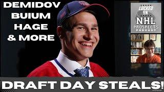 2024 NHL DRAFT BIGGEST STEALS | Habs Hit an Ivan Demidov Home Run