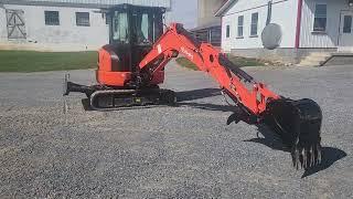 2022 Kubota U35-4 Running and Operating Video