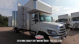 Moving Truck For Sale | 2019 HINO 258ALP 26ft Box Truck | IP Truck Dallas Fort Worth