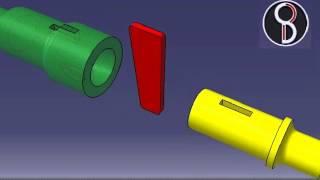 how socket and spigot cotter joint animation