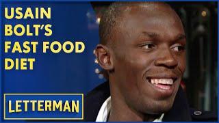 Usain Bolt Loves Chicken McNuggets | Letterman