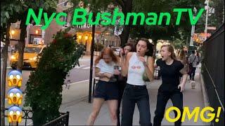 These girls got the scare of there lives bushman prank reactions!!