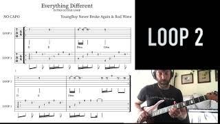 YoungBoy Never Broke Again & Rod Wave - Everything Different (Guitar Loop with Tab)