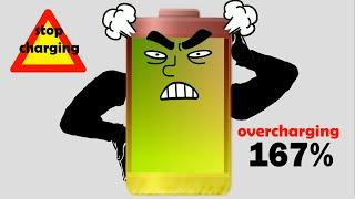 250% | OVERCHARGING Smartphone Low Battery 0To100 And More And More  … STOP!