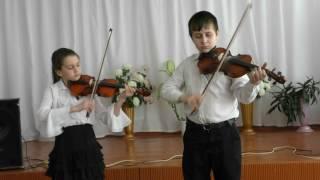 Ансамбль скрипачей   РГБУДО Псыжская школа искусств   Молдовеняска   народный танец
