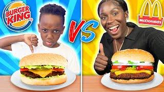 BURGER KING VS MCDONALDS FOOD CHALLENGE