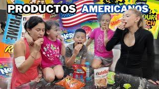 PROBANDO LOS PRODUCTOS AMERICANOS VIRALES con SOBRINOS | Hermanas JM