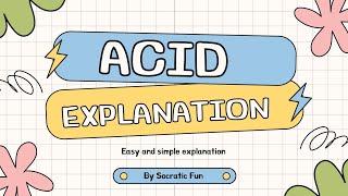 What is Acid ? Easy explanation #chemistry #science #generalknowledge #acid #lecture