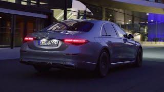Mercedes S-CLASS 2021 - DRIVING AT NIGHT, new DIGITAL lights in action