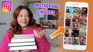 letting instagram's explore page choose my TBR  Fall Reading Vlog