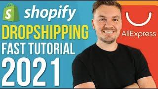 Shopify Dropshipping Tutorial For Beginners 2021 (FAST Under 15 Minutes!)