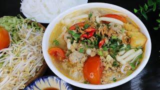 CANH BÚN cà chua thịt bằm cực dễ nấu và thơm ngon