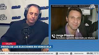 Espectacular crónica de Jorge Pizarro tras ser deportado en Venezuela por Maduro