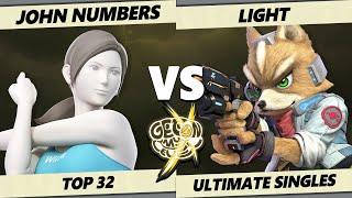 GOML X - John Numbers (Wii Fit) Vs. Light (Fox) Smash Ultimate - SSBU