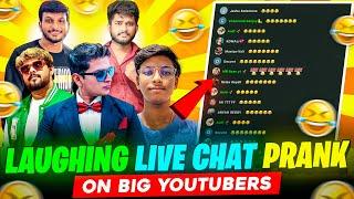 LAUGHINGLIVE CHAT PRANK ON BIG YOUTUBERSFUNNIEST REACTIONS100% FULL ENTERTAINMENT️