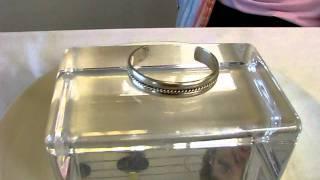 Sterling Silver Woven Cuff Bracelet - made in Mexico