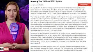 Diversity Visa 2020 and 2021 Update