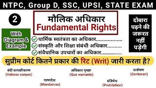 मौलिक अधिकार | Fundamental rights | part 2 | Supreme court writs | study vines official |