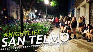 NIGHTLIFE SAN TELMO I BUENOS AIRES I ARGENTINA I 4K Walking Tour VLOG