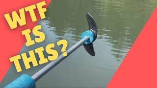 Super fast drill powered boat propeller