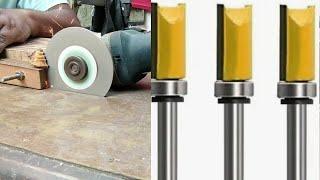 router bits sharpening