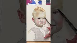 Painting a Mischievious Grin in Watercolor | Portrait Process #watercolorportrait #art