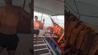 British Tourist Oddly Chill While Being Rescued Two Miles Out at Sea #travel #thailand #shorts