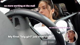 having my first "BIG GIRL" job interview ‍