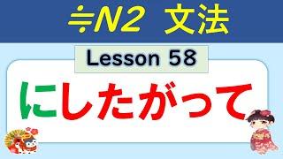 【N2】にしたがって（従って） ／058