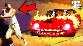 Franklin Trapped The Spirit of Cursed Car in GTA 5 | SHINCHAN and CHOP